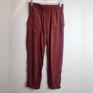 Lululemon Beyond The Studio Crop Pants Burgundy Size 6.